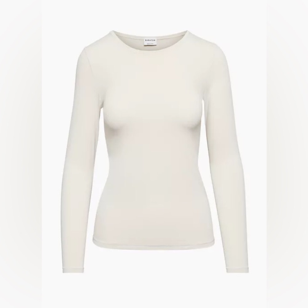 Aritzia Babylon cream long sleeve T-shirt